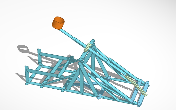 3D design Ultimate Popsicle Stick Catapult! To Scale, Actually Works in ...