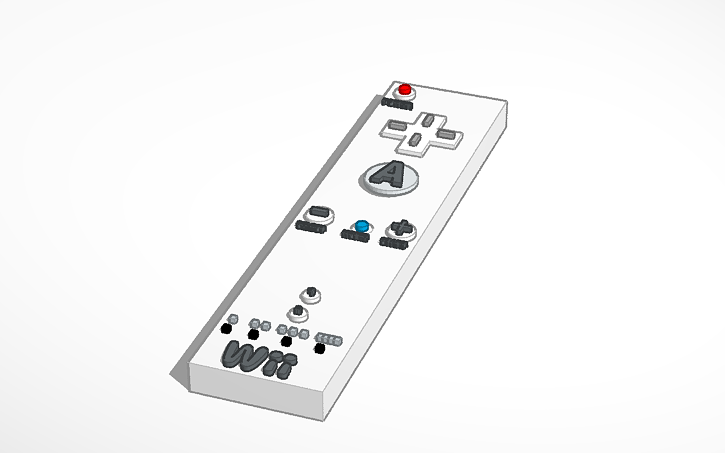 3D design Wii Controller - Tinkercad