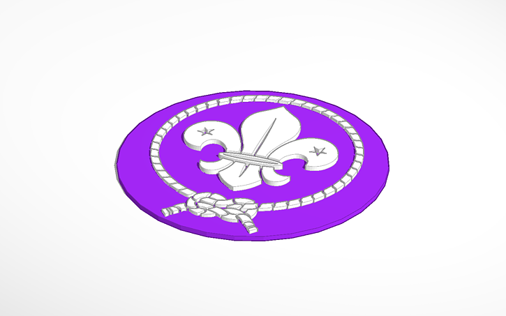 Scout Rfp Logo 3D design World Scout Emblem - Tinkercad