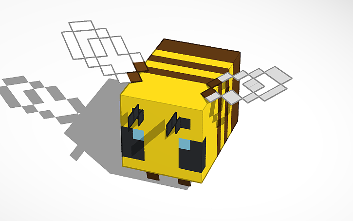 3D design Minecraft bee :) | Tinkercad