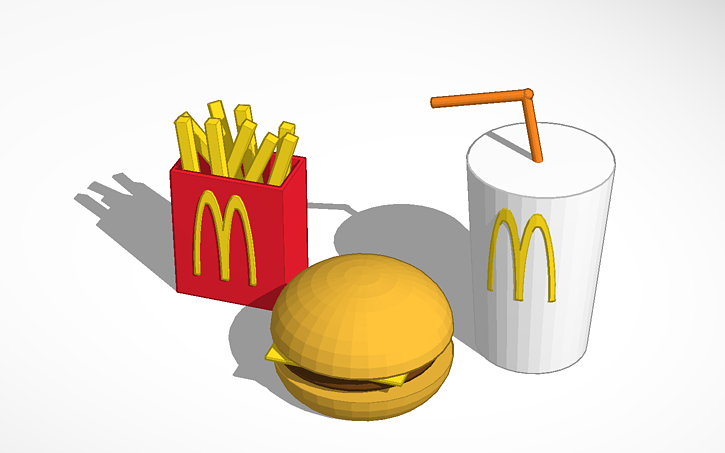 3D design mcdonalds happymeal (departable) | Tinkercad