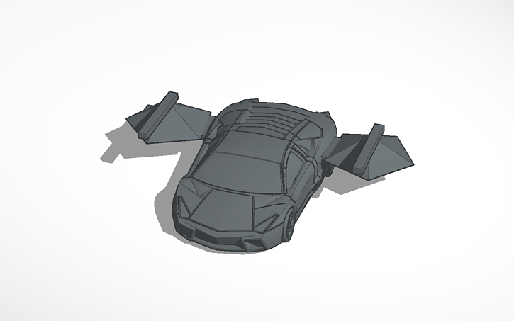 flying lambo car | Tinkercad