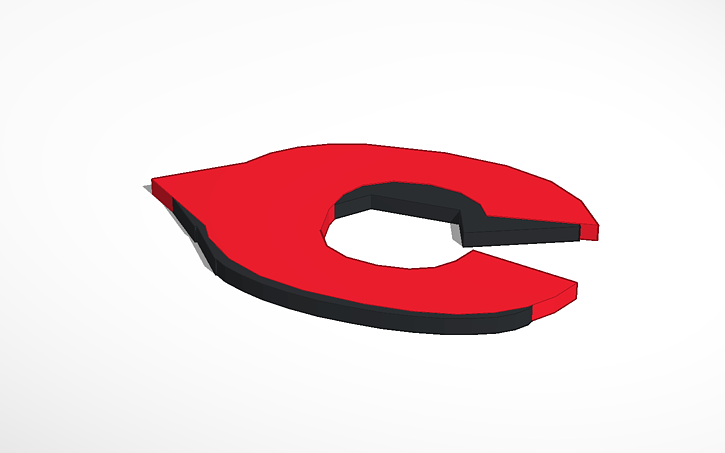 Cincinnati Reds Logo Tinkercad