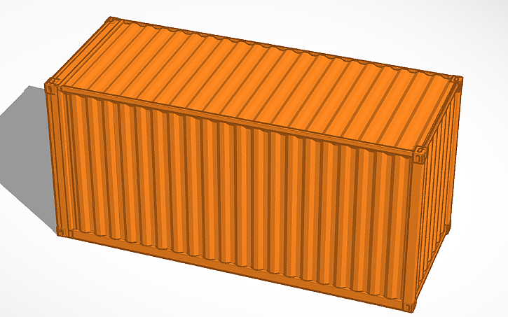 3D design container - Tinkercad