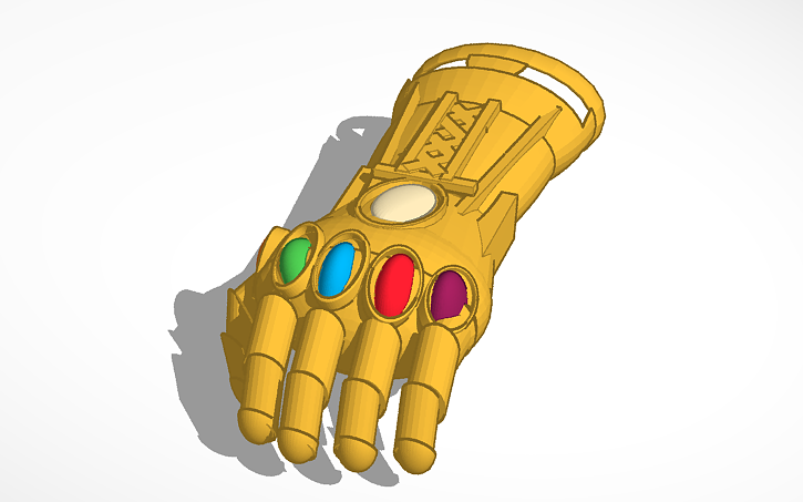 Infinity Gauntlet Tinkercad
