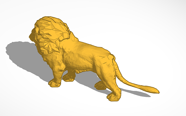 3d Design Lion Tinkercad 3879