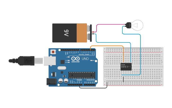 Circuit design Relé | Tinkercad