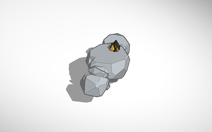 3D design Stone talus - Tinkercad