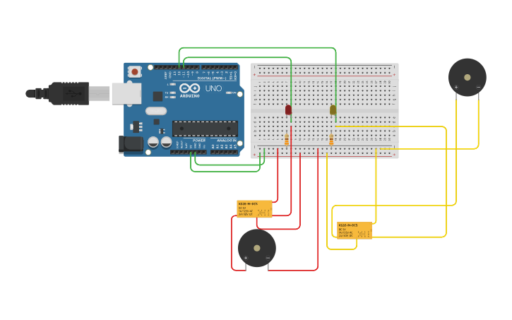Circuit design Solenoid project Knip - Tinkercad