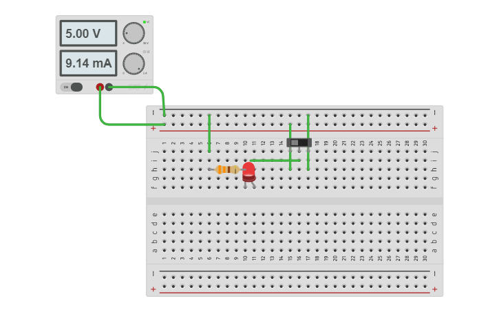Circuit design Circuit 5 - Tinkercad