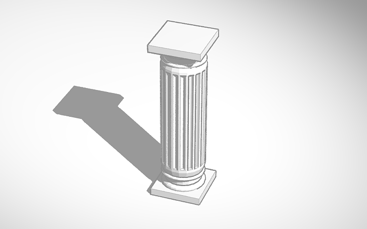 Roman Column Tinkercad - 3d design robloxtix memorial tinkercad