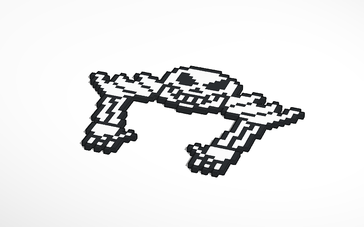 Undertale Pixel Art Ultra Sans Tinkercad