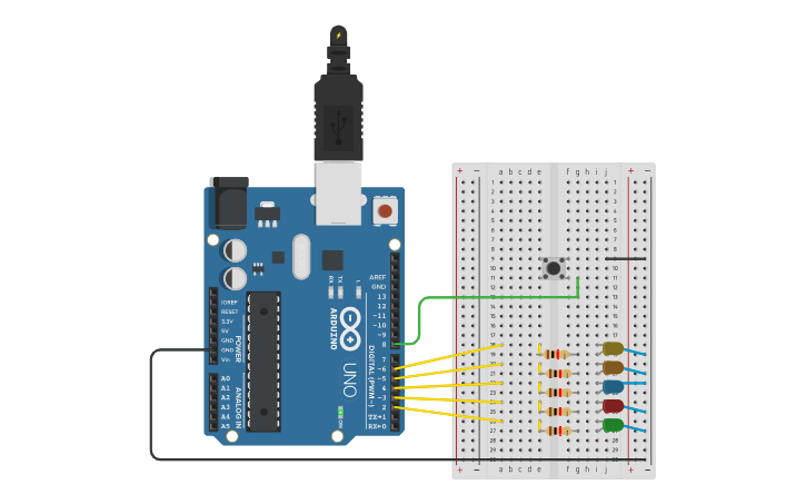 Circuit design Bink-Blink - Tinkercad