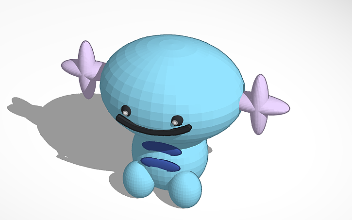 Wooper Design/layout 3D design Wooper - Tinkercad