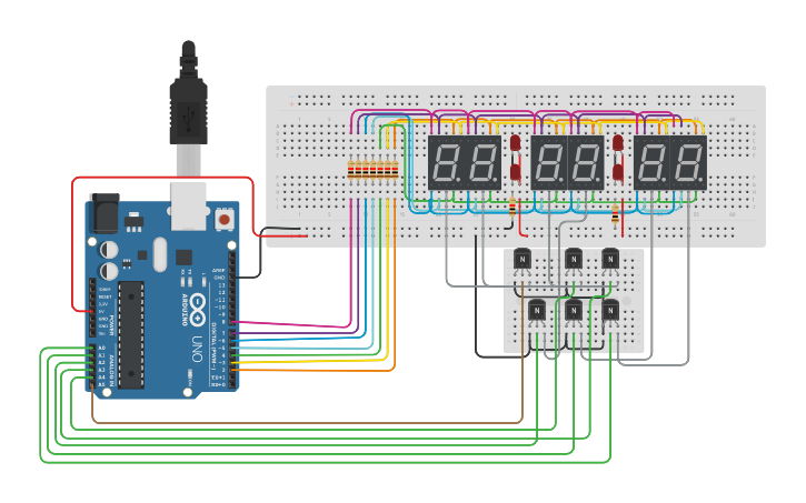 Circuit design Reloj | Tinkercad