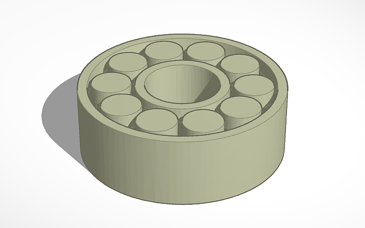 3D design Easy 3D Printable Bearing - Tinkercad