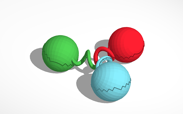 3D design Baryon Model | Tinkercad