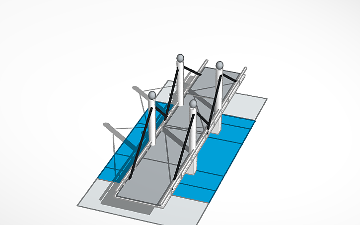 3D design Пешеходный мост «Европа-Азия» - Tinkercad