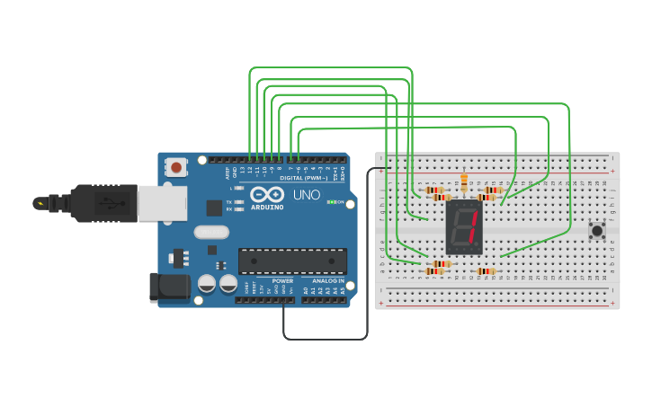 Circuit design CONTADOR ARDUINO | Tinkercad