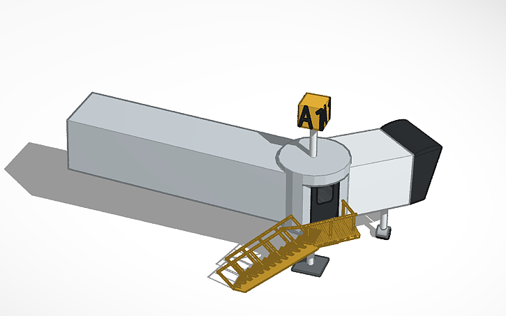 3D design Jet Bridge - Tinkercad