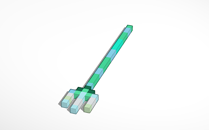 Minecraft Trident Tinkercad