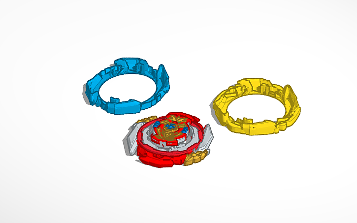 3D design Beyblade Burst Infinite Achilles DB - Tinkercad