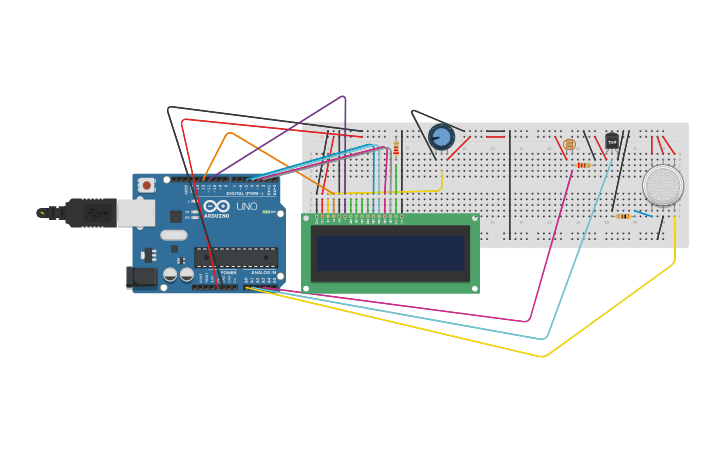 Circuit Design Copy Of Dht11 Temperature And Humidity Sensor Usage Tinkercad