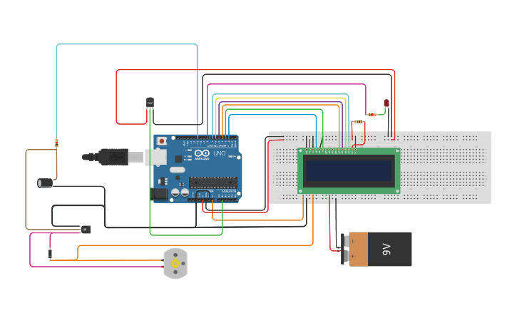 Circuit design IOT Mini Project 1 - Tinkercad