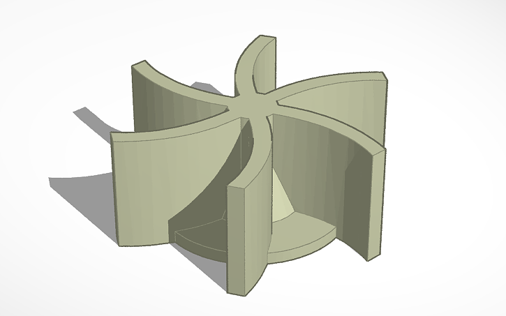 Mini Water Pump Impeller Tinkercad