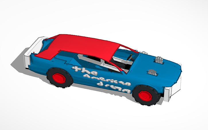 3D design tractor pulling station wagon | Tinkercad