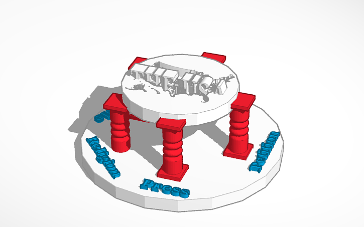 3D design First Amendment | Tinkercad