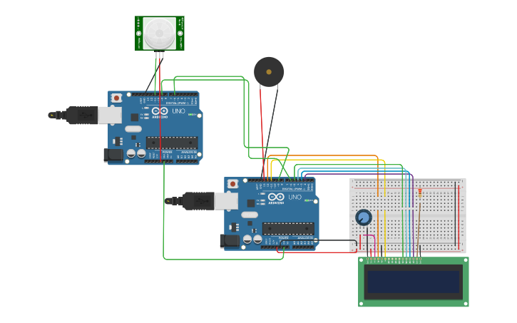 Circuit design Arduino Alarm System - Tinkercad