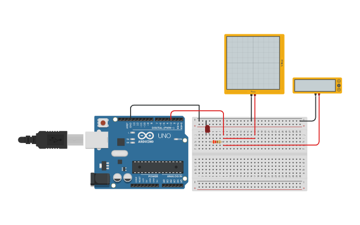 Circuit design DAC PWM - Tinkercad