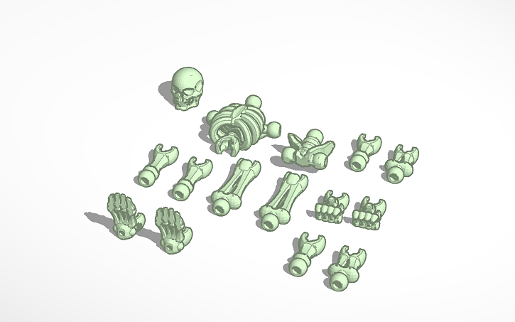 3D design Skeleton assembly kit - Tinkercad