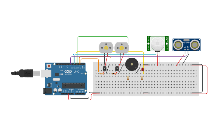 Circuit design Trabajo Practico 1 - Tinkercad