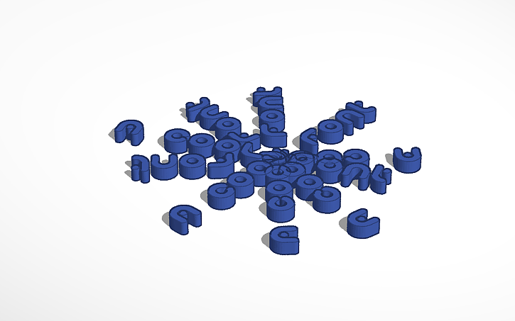 3D design A cool font | Tinkercad