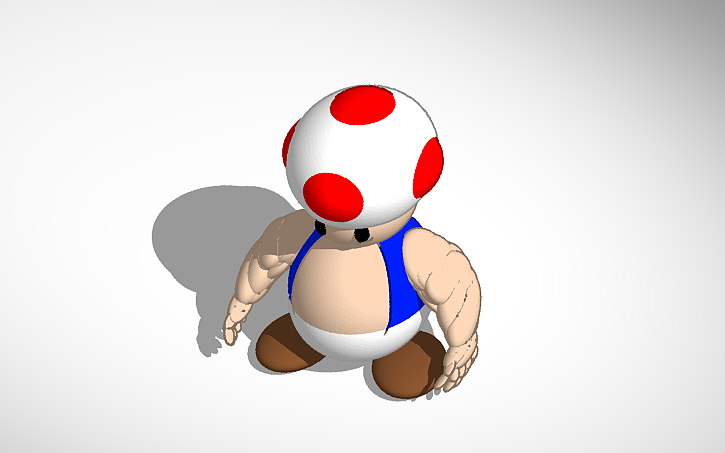 3D design buff toad | Tinkercad