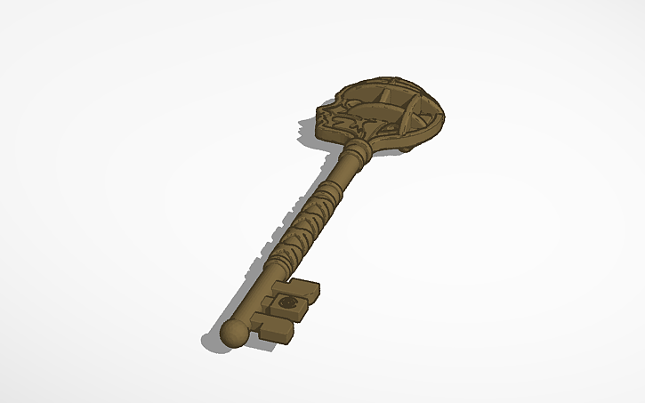 3D design Head Key Locke and Key - Tinkercad