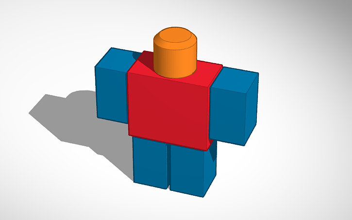 Simple Roblox Player Model Tinkercad