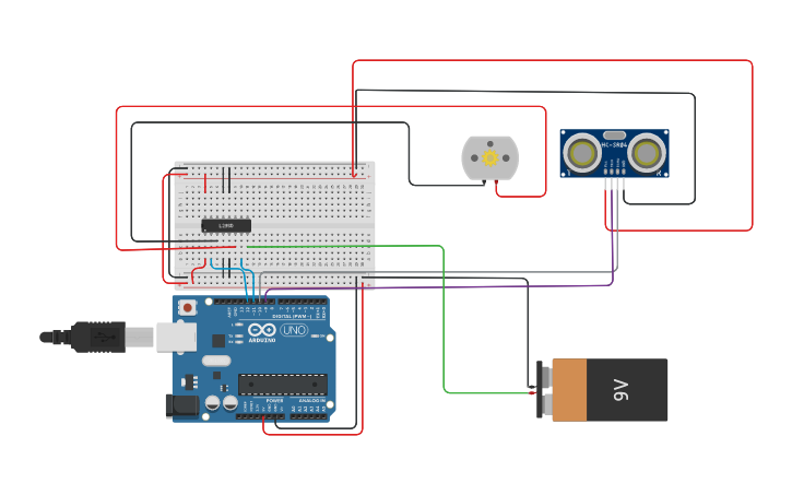 Circuit design Pet Feeder | Tinkercad