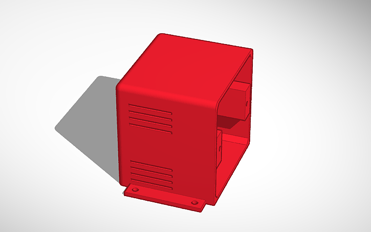 3D design Power plug box - Tinkercad