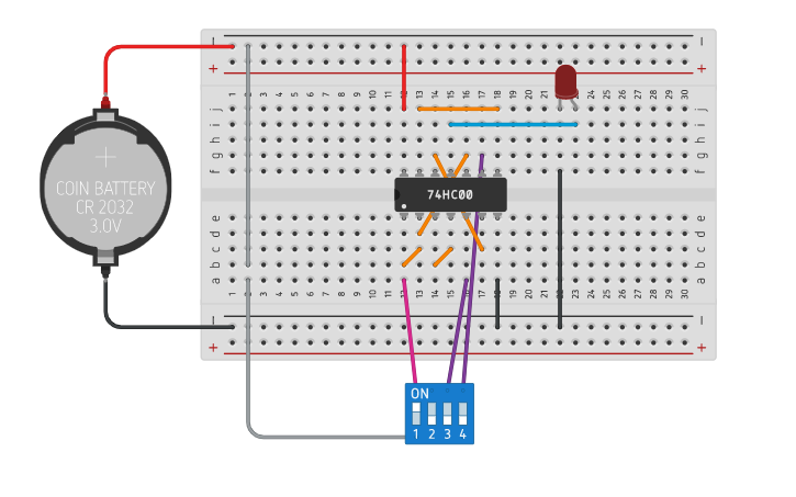 Circuit design Realisation of 2 : 1 MUX USING NAND GATE - Tinkercad