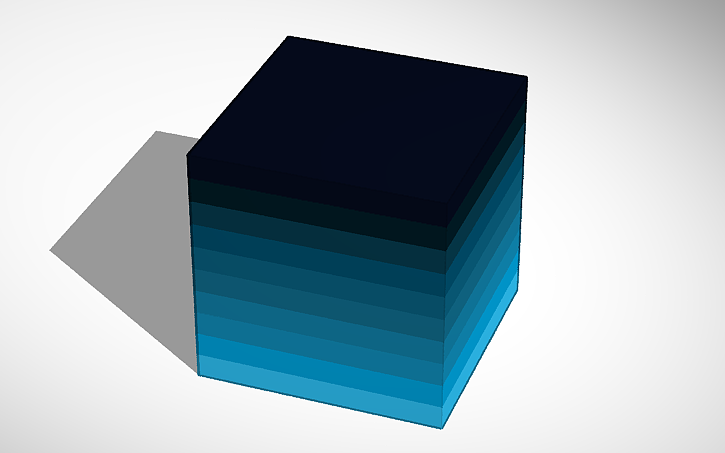 3D design My first gradient | Tinkercad