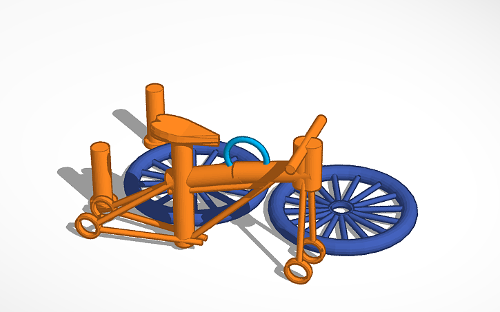 3D design bike to print - Tinkercad
