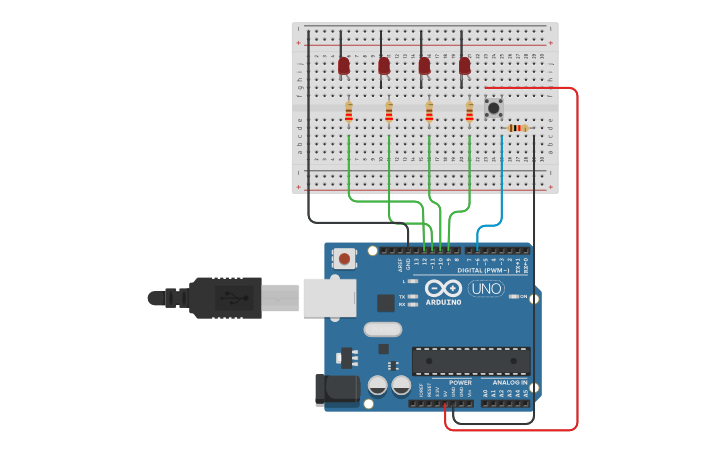 Circuit design Stoplamp kendaraan_C5 - Tinkercad