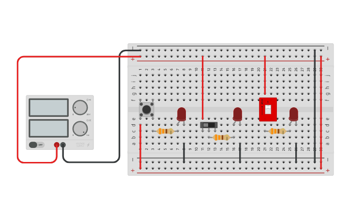 Circuit design buttons | Tinkercad