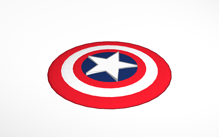 kaptan amerika nin kalkani tinkercad