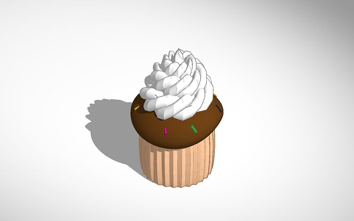 3d Design Cupcake Tinkercad