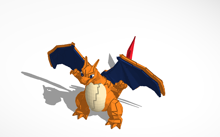 3D design charizard - Tinkercad