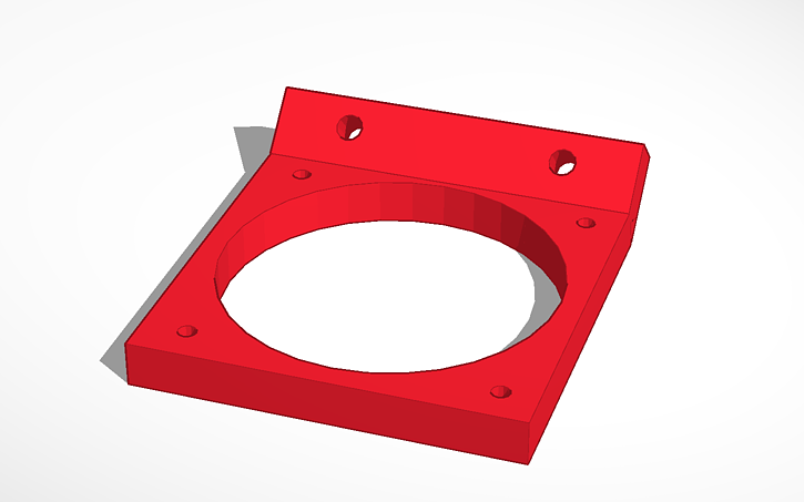 40mm Geeetech Aluminum Prusa I3 Cooling Fan Bracket Tinkercad